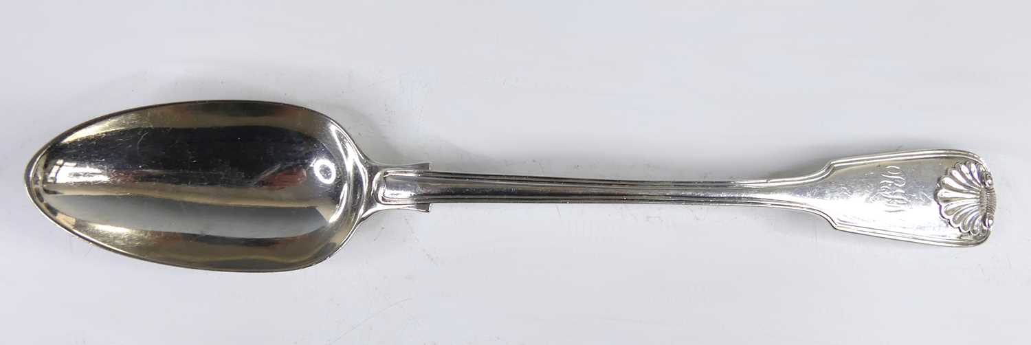 Lot 2091 - A William IV silver stuffing spoon in the...