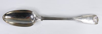 Lot 2091 - A William IV silver stuffing spoon in the...