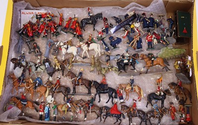 Lot 1669 - Tray of various white metal 54mm scale...