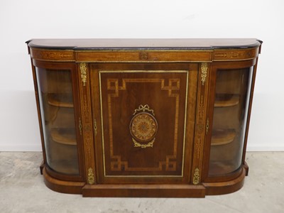 Lot 2504 - A Victorian figured walnut and inlaid...