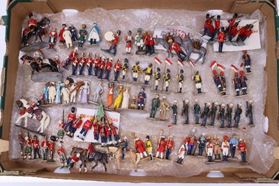 Lot 1667 - Tray of various 54mm scale white metal...