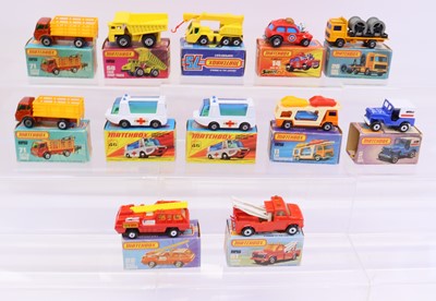 Lot 1353 - One tray containing 12 Matchbox Superfast...