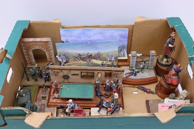 Lot 1621 - Tray of mixed flat soldier, 90mm and 54mm...