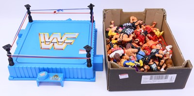 Lot 1691 - Hasbro Titan Sports collection of WWE and...