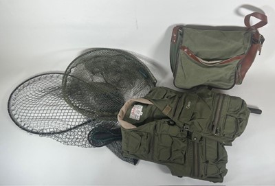 Lot 889 - A collection of fly fishing accessories to...
