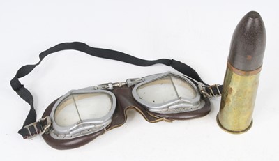 Lot 664 - A WW I French pom pom shell, the base marked...