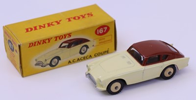 Lot 1106 - Dinky Toys, 167, AC Aceca Coupe, cream lower...