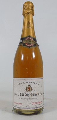 Lot 1239 - Brusson Pere et Fils Millesime, 1983, vintage...