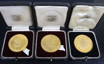 Lot 812 - A mid-20th century gilt bronze medal for the...