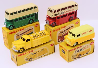 Lot 1208 - Dinky Toys group of 4 mostly playworn diecasts...