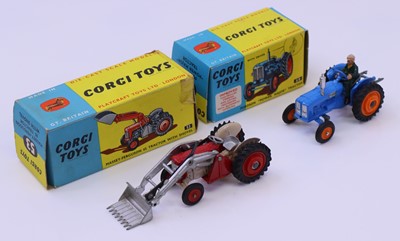 Lot 1266 - Corgi Toys group of 2 farming diecasts to...