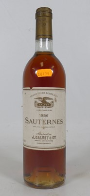 Lot 1172 - J. Calvet & Cie, 1986, Sauternes, one bottle