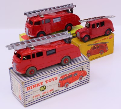 Lot 1192 - Dinky Toys group of 3 emergency diecasts to...