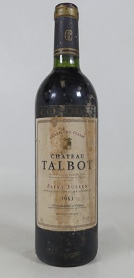 Lot 1139 - Chateau Talbot, 1983, Saint-Julien, one bottle
