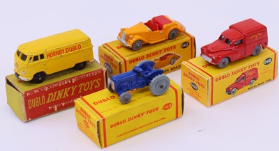 Lot 1219 - Dinky Toys Dublo group of 4 diecasts to...