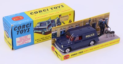 Lot 1243 - Corgi Toys No. 448 Police BMC Mini van with...
