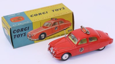 Lot 1244 - Corgi Toys, 213S Jaguar Fire Chief's car, red...