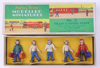 Lot 328 - Hornby Series No.5 Train and Hotel Staff,...