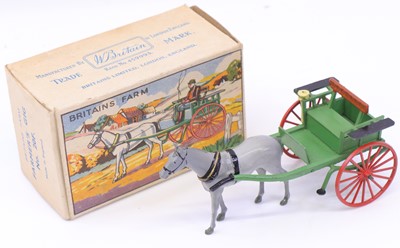 Lot 1497 - Britains Farm Series, Set 20F - Farmers Gig,...