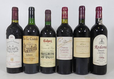 Lot 1022 - Domaine du Peyrie, 1996, Cahors, four bottles;...