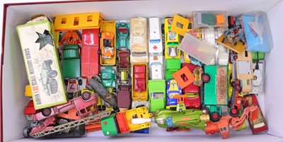 Lot 1220 - Dinky, Corgi, Matchbox and others, a box...