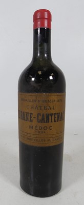 Lot 1085 - Chateau Brane-Cantenac, 1924, Medoc, one...