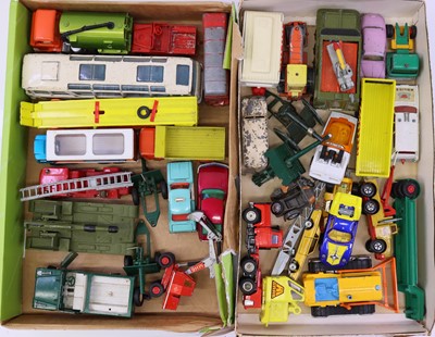 Lot 1355 - 2 small boxes containing Dinky, Matchbox and...