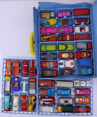 Lot 1347 - Matchbox Carry Case Containing 48 loose...