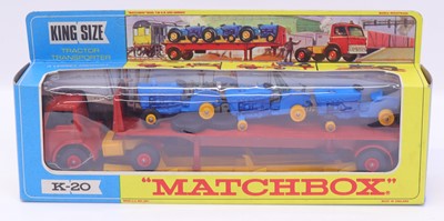 Lot 1314 - Matchbox King Size No.20 Tractor Transporter,...