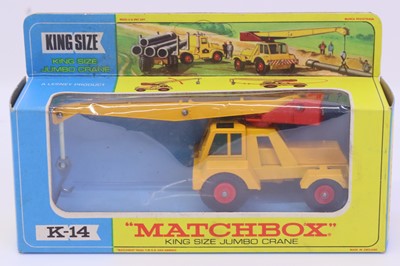 Lot 1327 - Matchbox Kingsize No.14 Jumbo Crane in yellow...