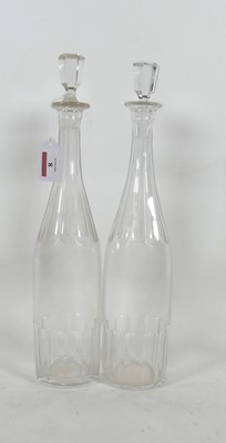 Lot 8 - A pair of 19th century glass decanters, of...
