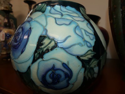 Lot 15 - A Moorcroft pottery 'Rose and Bud' pattern...