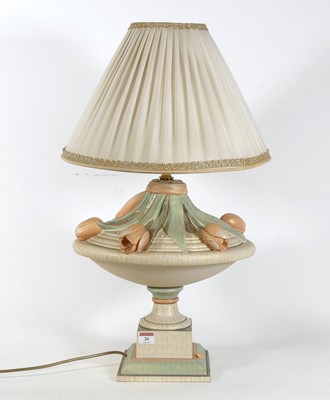 Lot 20 - A contemporary pottery table lamp, in the form...