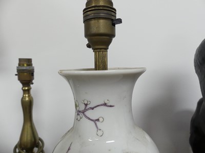 Lot 25 - A collection of table lamps, to include a...
