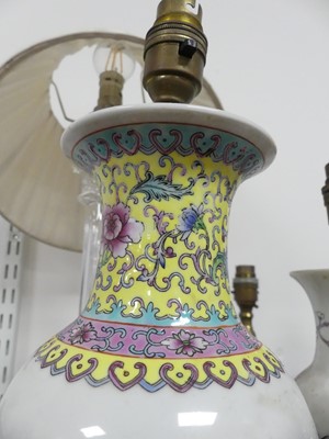 Lot 25 - A collection of table lamps, to include a...