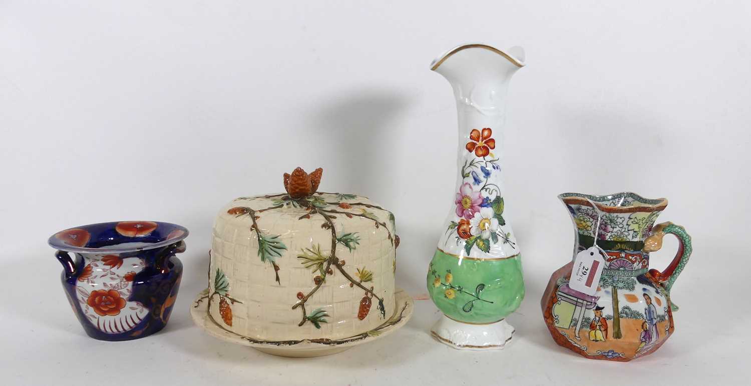Lot 29 - A group of ceramics to include a majolica...