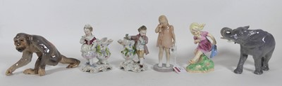 Lot 41 - A Royal Copenhagen porcelain model of an...