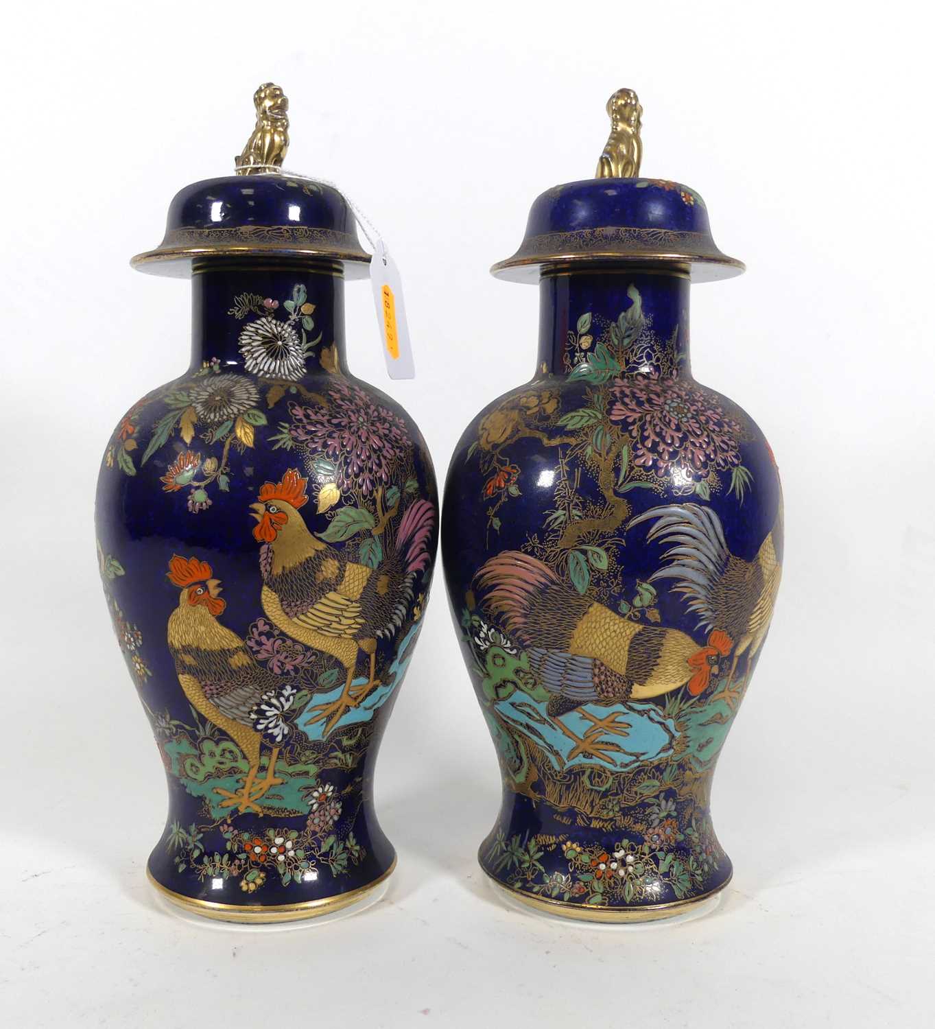 Lot 45 - A pair of Carlton Ware 'Cock & Peony' pattern...