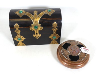 Lot 117 - A Victorian calamander casket, circa 1870,...