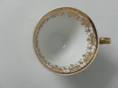 Lot 56 - A Coalport miniature cabinet cup and saucer,...