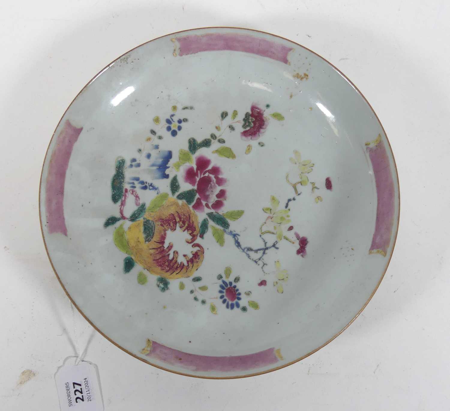 Lot 57 - An 18th century Chinese famille rose porcelain...