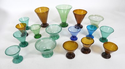 Lot 69 - A collection of hand blown drinking glasses,...