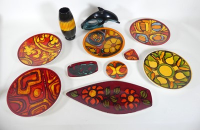 Lot 70 - A collection of Poole pottery, to include an...