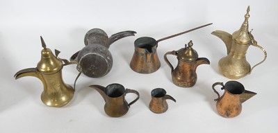 Lot 72 - A collection of copper and brass Bedouin...