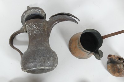 Lot 72 - A collection of copper and brass Bedouin...