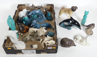 Lot 80 - A collection of figures of animals, to include...