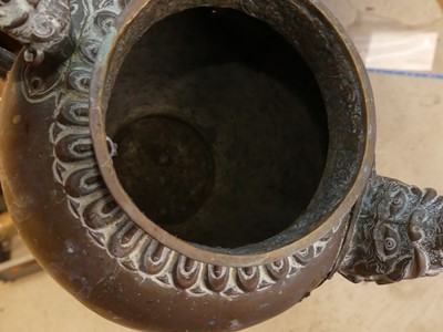 Lot 89 - A Bedouin copper water vessel, having a...