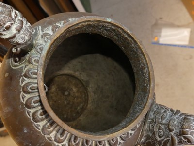 Lot 89 - A Bedouin copper water vessel, having a...