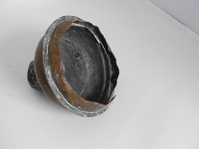 Lot 89 - A Bedouin copper water vessel, having a...
