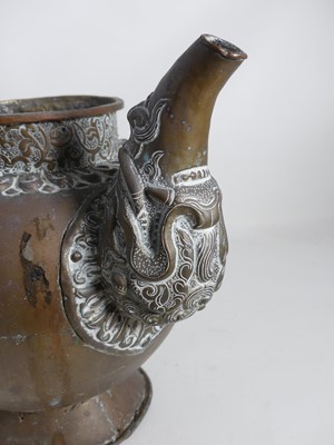 Lot 89 - A Bedouin copper water vessel, having a...